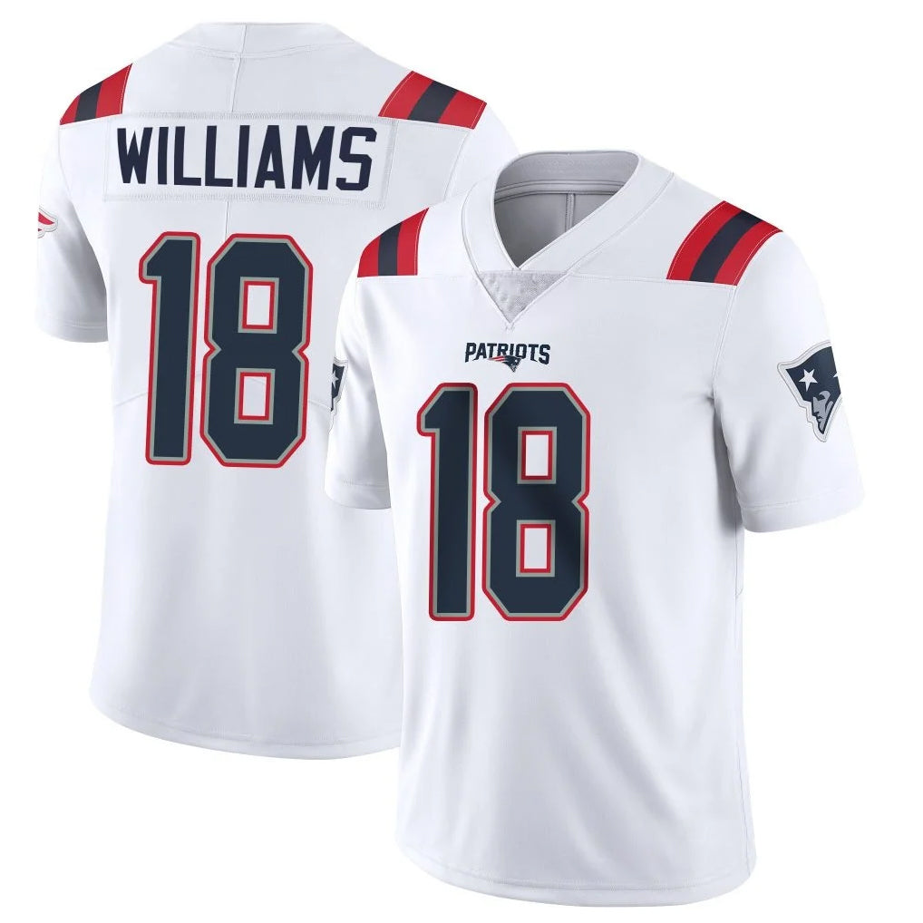 Cooneas NE.Patriots #18 Kyle Williams Player White Vapor Untouchable Home Game Stitched Jerseys