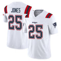 Cooneas NE.Patriots #25 Marcus Jones Player White Limited Vapor F.U.S.E. Home Game Stitched Jerseys