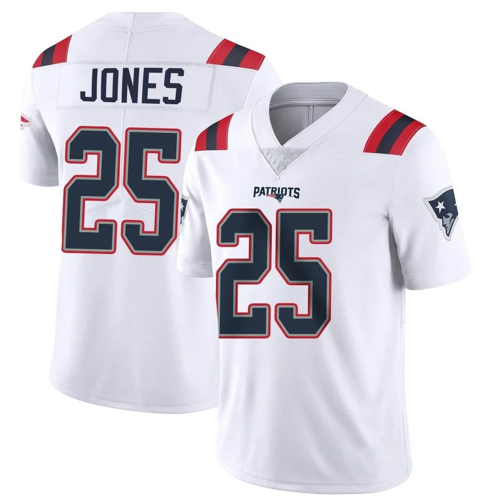 Cooneas NE.Patriots #25 Marcus Jones Player White Vapor Untouchable Home Game Stitched Jerseys