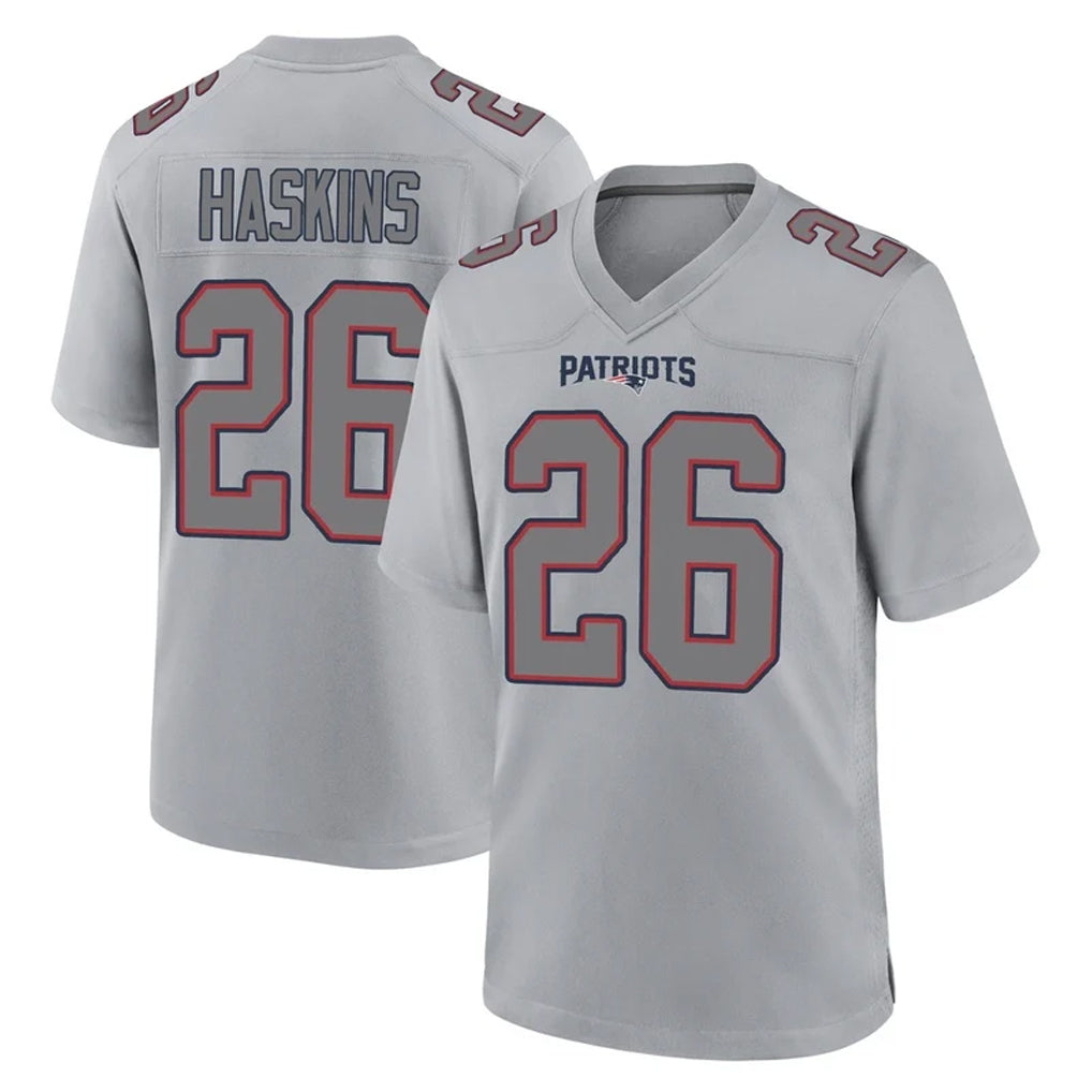 Cooneas NE.Patriots #26 Hassan Haskins Player Gray Fashion Limited Home Game Stitched Jerseys