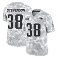 Cooneas NE.Patriots #38 Rhamondre Stevenson Player Arctic Camo Salute To Service Limited Game Stitched Jerseys