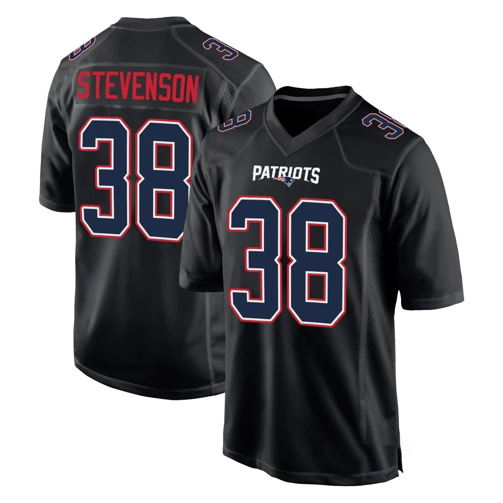 Cooneas NE.Patriots #38 Rhamondre Stevenson Player Carbon Fashion Limited Home Game Stitched Jerseys