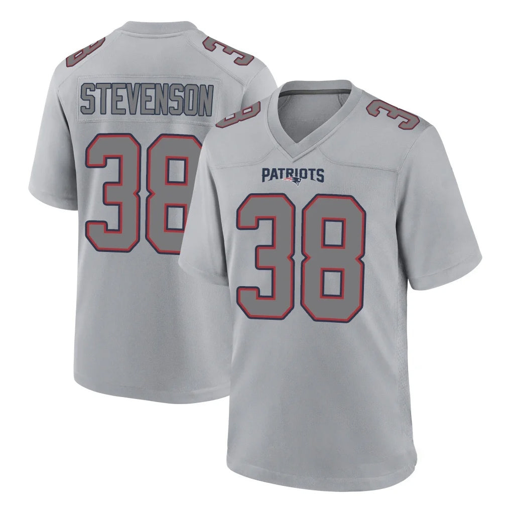 Cooneas NE.Patriots #38 Rhamondre Stevenson Player Gray Fashion Limited Home Game Stitched Jerseys