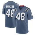 Cooneas NE.Patriots #48 Namdi Obiazor Player Blue Rivalries Collection Home Game Stitched Jerseys
