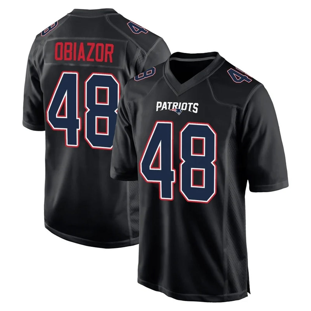 Cooneas NE.Patriots #48 Namdi Obiazor Player Carbon Fashion Limited Home Game Stitched Jerseys