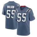 Cooneas NE.Patriots #55 Jared Wilson Player Blue Rivalries Collection Home Game Stitched Jerseys