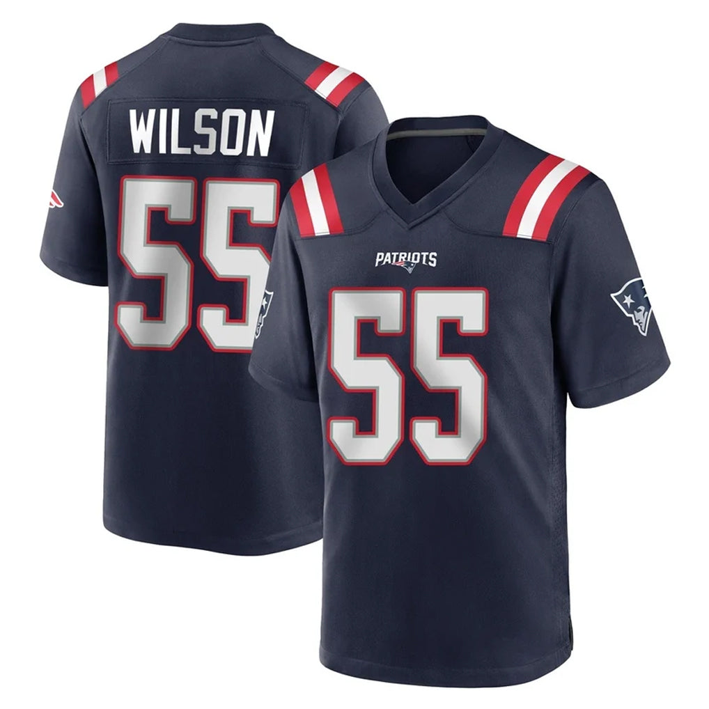 Cooneas NE.Patriots #55 Jared Wilson Player Navy Home Game Stitched Jerseys
