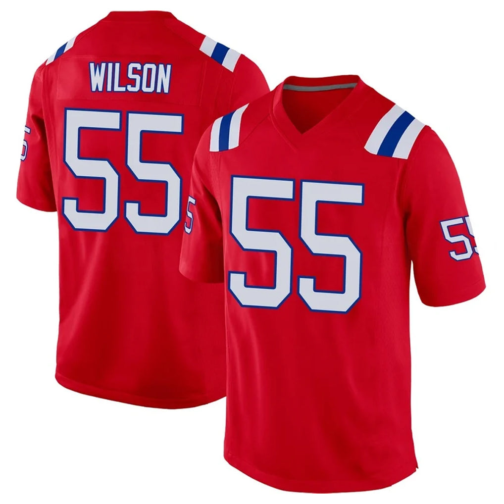 Cooneas NE.Patriots #55 Jared Wilson Player Red Home Game Stitched Jerseys