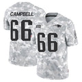 Cooneas NE.Patriots #66 Will Campbell Player Arctic Camo Salute to Service Limited Stitched Jerseys