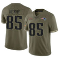 Cooneas NE.Patriots #85 Hunter Henry Player Olive Salute To Service Limited Stitched Jerseys