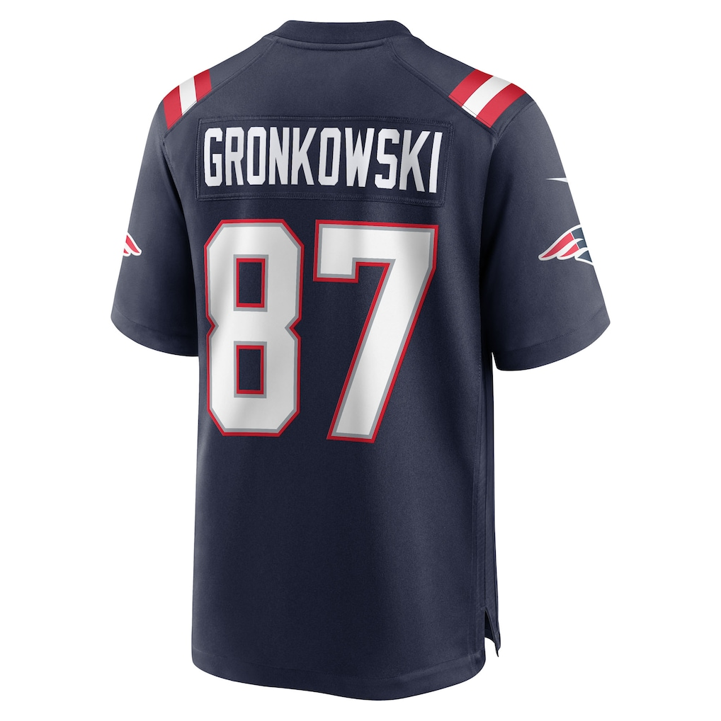Cooneas NE.Patriots #87 Rob Gronkowski Navy Team Retired Player Game Stitched Jerseys