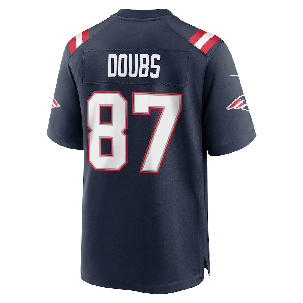 Cooneas NE.Patriots #87 Romeo Doubs Navy Game Jerseys