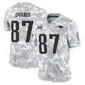 Cooneas NE.Patriots #87 Romeo Doubs Player Arctic Camo Salute To Service Limited Game Stitched Jerseys