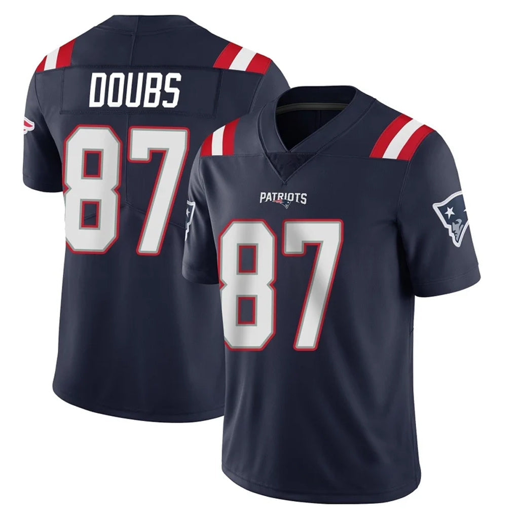 Cooneas NE.Patriots #87 Romeo Doubs Player Navy Vapor Untouchable Home Game Stitched Jerseys