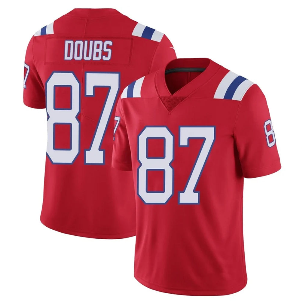 Cooneas NE.Patriots #87 Romeo Doubs Player Red Vapor Untouchable Home Game Stitched Jerseys