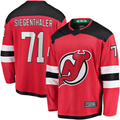 Cooneas N.Jersey Devils #71 Jonas Siegenthaler Red Home Breakaway Player Jerseys
