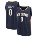Cooneas NO.Pelicans #0 Jeremiah Fears Navy Fast Break Replica Stitched Jerseys- Icon Edition