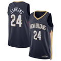 Cooneas NO.Pelicans #24 Jordan Hawkins Navy Swingman Stitched Jerseys- Icon Edition