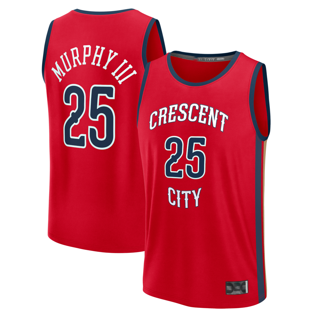 Cooneas NO.Pelicans #25 Trey Murphy III Red Fast Break Replica Player Stitched Jerseys- Statement Edition