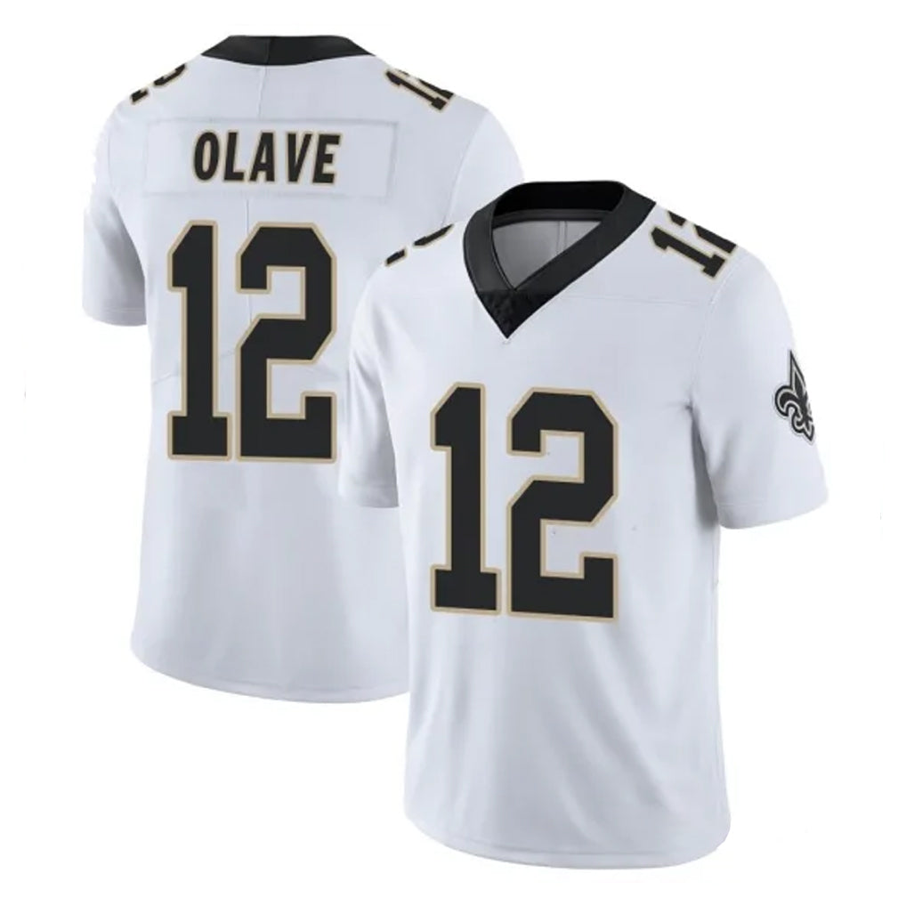 Cooneas NO.Saints #12 Chris Olave Player White Limited Vapor Untouchable Home Game Stitched Jerseys