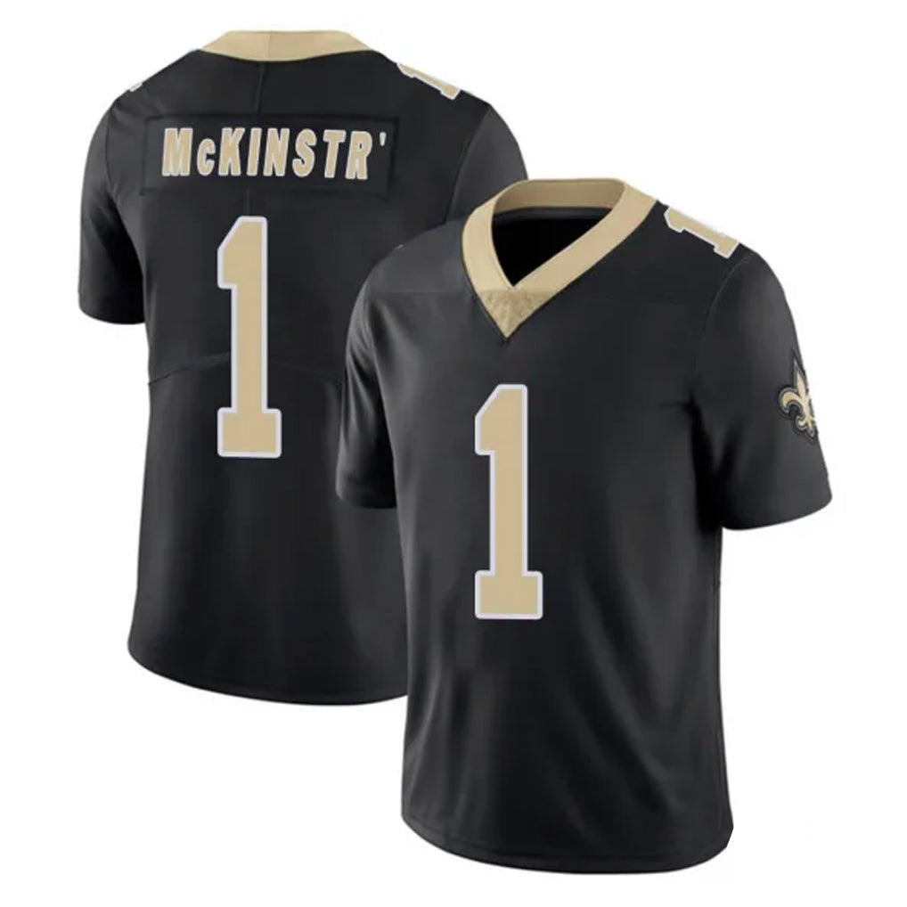 Cooneas NO.Saints #1 Kool-Aid McKinstry Player Black Limited Vapor Untouchable Home Game Stitched Jerseys