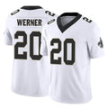 Cooneas NO.Saints #20 Pete Werner Player White Limited Vapor F.U.S.E. Home Game Stitched Jerseys