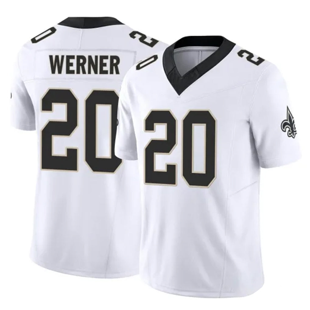 Cooneas NO.Saints #20 Pete Werner Player White Limited Vapor F.U.S.E. Home Game Stitched Jerseys