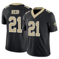 Cooneas NO.Saints #21 Justin Reid Player Black Limited Vapor F.U.S.E. Home Game Stitched Jerseys