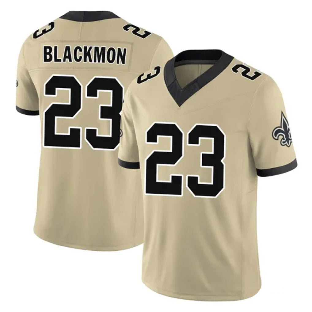 Cooneas NO.Saints #23 Julian Blackmon Player Gold Limited Vapor F.U.S.E. Home Game Stitched Jerseys