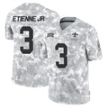 Cooneas NO.Saints #3 Travis Etienne Jr. Player Arctic Camo Salute To Service Limited Game Stitched Jerseys