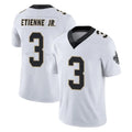 Cooneas NO.Saints #3 Travis Etienne Jr. Player White Limited Vapor Untouchable Home Game Stitched Jerseys