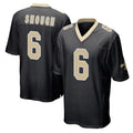Cooneas NO.Saints #6 Tyler Shough Player Black Home Game Stitched Jerseys