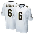 Cooneas NO.Saints #6 Tyler Shough Player White Home Game Stitched Jerseys