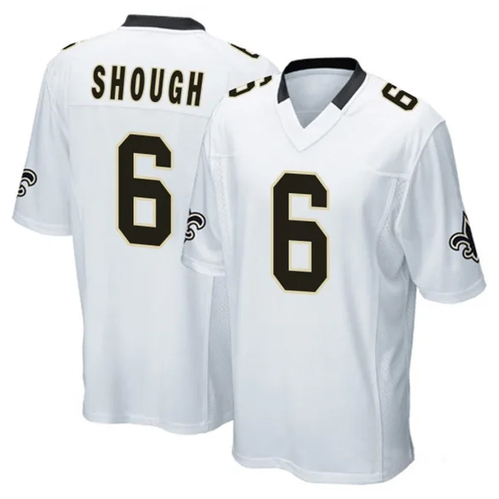 Cooneas NO.Saints #6 Tyler Shough Player White Home Game Stitched Jerseys
