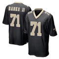 Cooneas NO.Saints #71 Kelvin Banks Jr. Player Black Home Game Stitched Jerseys