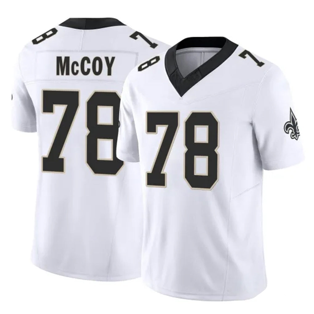 Cooneas NO.Saints #78 Erik McCoy Player White Limited Vapor F.U.S.E. Home Game Stitched Jerseys
