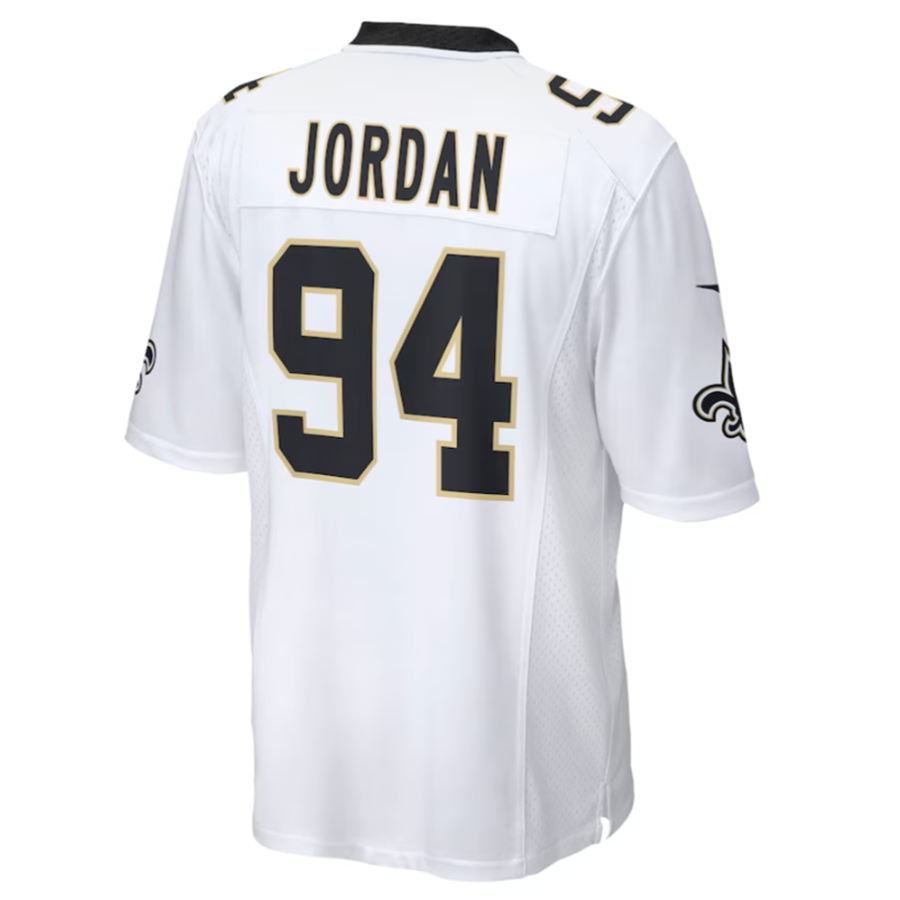 Cooneas NO.Saints #94 Cameron Jordan White Game Stitched American Stitched Jerseys