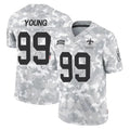 Cooneas NO.Saints #99 Chase Young Player Arctic Camo Salute To Service Limited Game Stitched Jerseys
