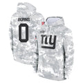 Cooneas NY.Giants #0 Brian Burns Player Arctic Camo Salute to Service Hoodies Stitched Jerseys