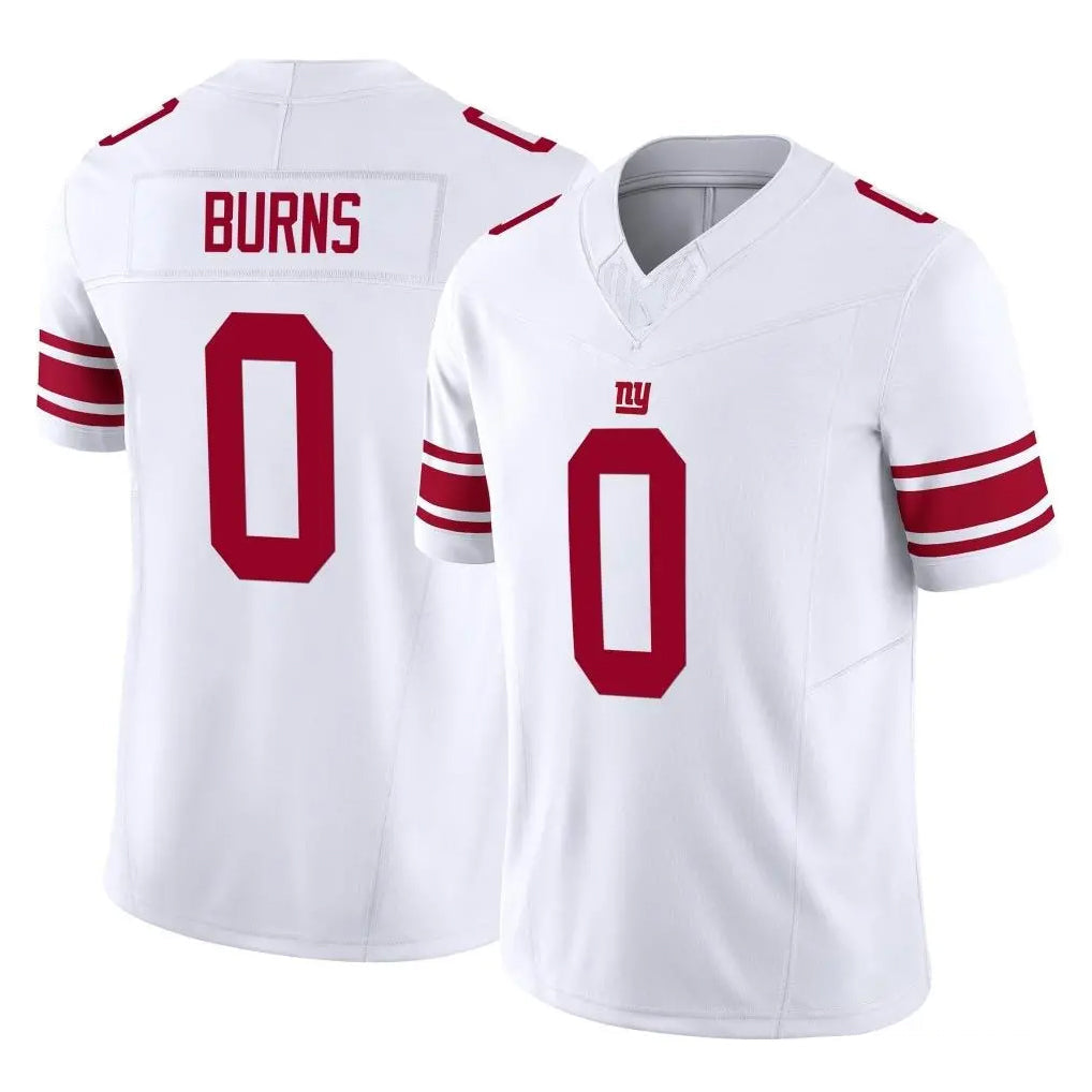 Cooneas NY.Giants #0 Brian Burns Player White Limited Vapor F.U.S.E. Home Game Stitched Jerseys