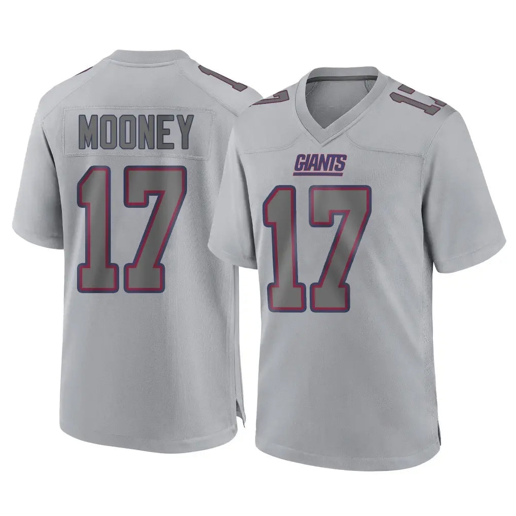 Cooneas NY.Giants #17 Darnell Mooney Player Gray Atmosphere Fashion Limited Game Stitched Jerseys
