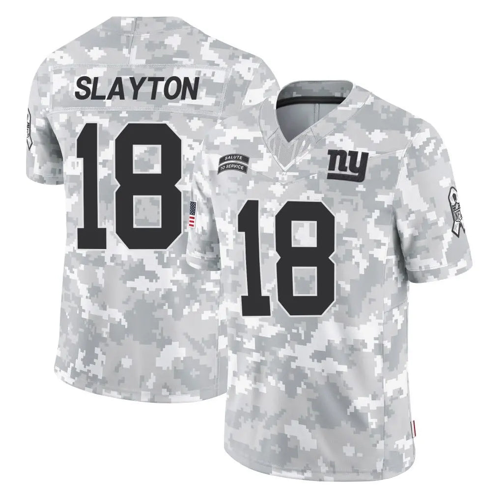 Cooneas NY.Giants #18 Darius Slayton Player Arctic Camo Salute To Service Limited Game Stitched Jerseys