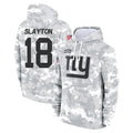 Cooneas NY.Giants #18 Darius Slayton Player Arctic Camo Salute to Service Pullover Hoodies Limited Game Stitched Jerseys
