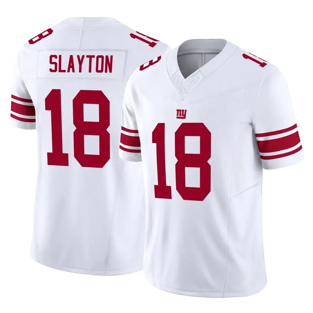 Cooneas NY.Giants #18 Darius Slayton Player White Limited Vapor F.U.S.E. Home Game Stitched Jerseys