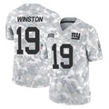 Cooneas NY.Giants #19 Jameis Winston Player Arctic Camo Salute To Service Limited Game Stitched Jerseys