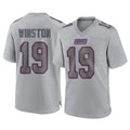 Cooneas NY.Giants #19 Jameis Winston Player Gray Atmosphere Fashion Limited Game Stitched Jerseys