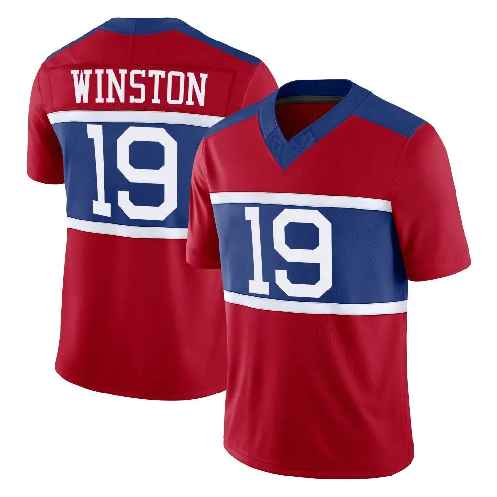 Cooneas NY.Giants #19 Jameis Winston Player Red Century Vapor F.U.S.E. Home Game Stitched Jerseys