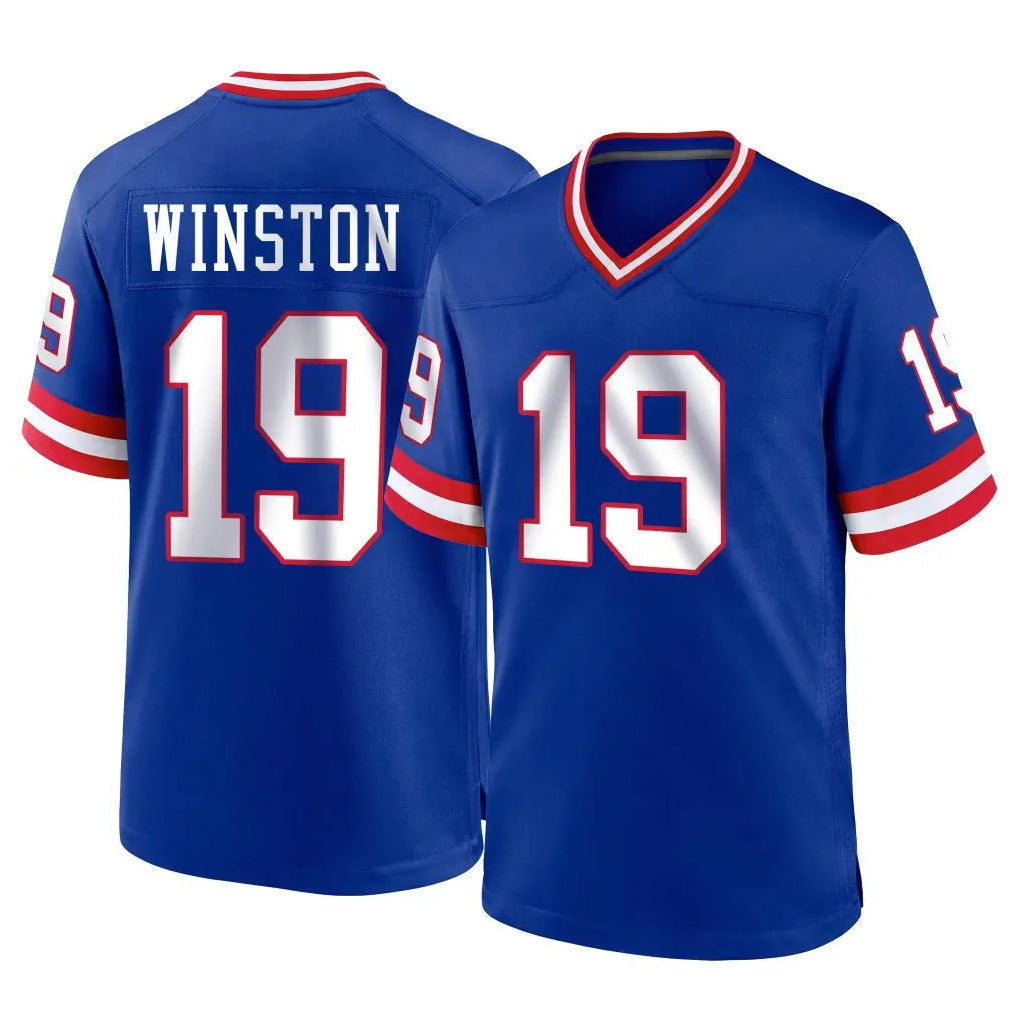 Cooneas NY.Giants #19 Jameis Winston Player Royal Classic Home Game Stitched Jerseys