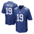 Cooneas NY.Giants #19 Jameis Winston Player Royal Home Game Stitched Jerseys