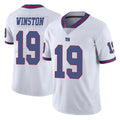 Cooneas NY.Giants #19 Jameis Winston Player White Color Rush Home Game Stitched Jerseys